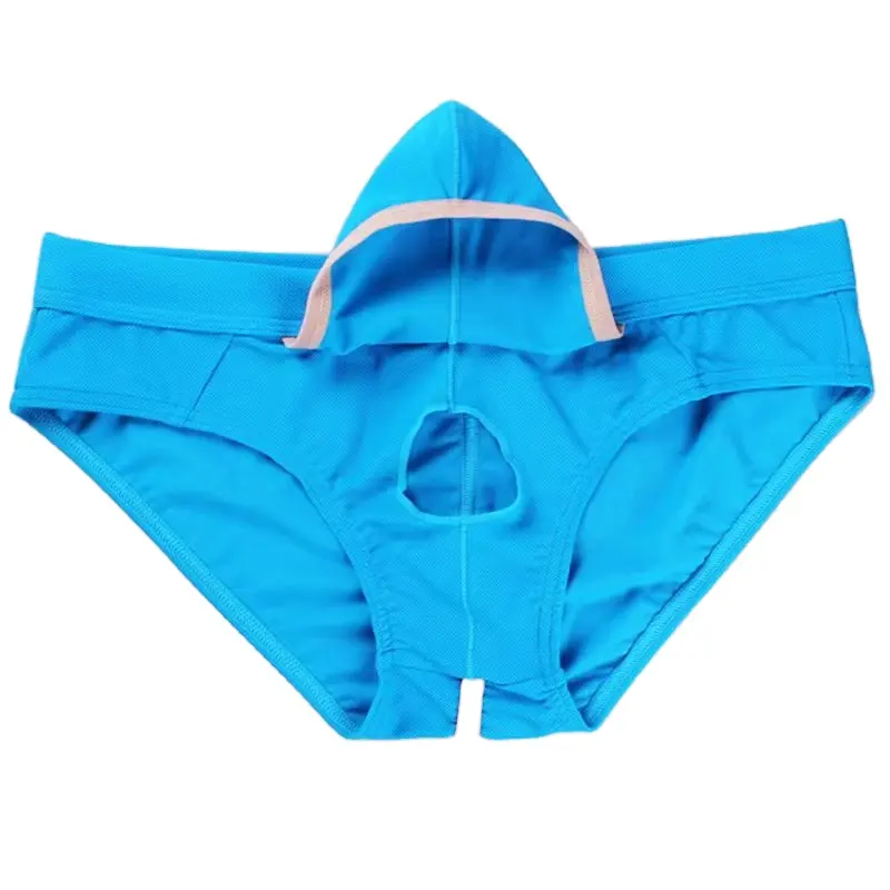 Men's sexy black boxer underwear, Japanese Chinese gay boy detachable small bag underwear, classic rising breathable function