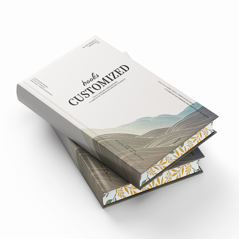Customized high-quality color notebooks with perfect binding, spray coating, personalized printing services, storybook style