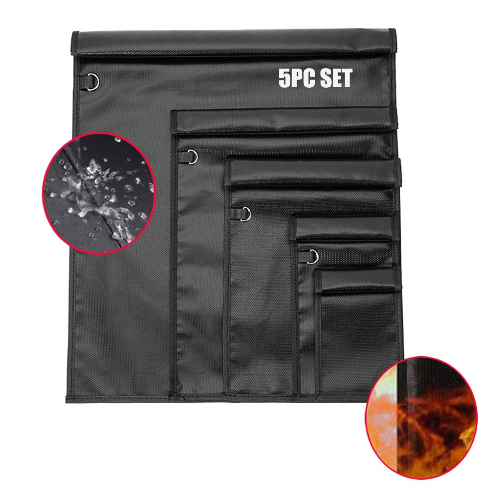 Practical 5PC Faraday Bag Waterproof and Fireproof RFID Kit for Self Information Protection