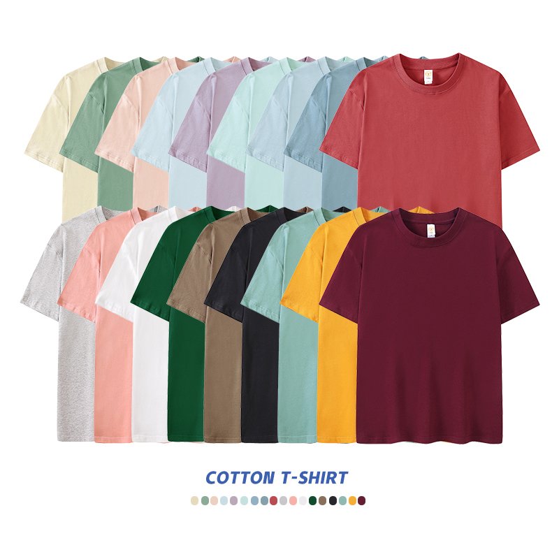 LS supplier men's T-shirt cotton T-shirt casual T-shirt top 2023 quality unisex short T-shirt men's clothing custom logo pattern