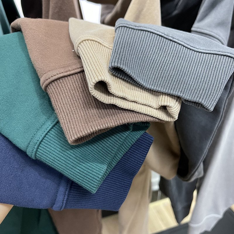 Basic clothing 380gsm vintage hoodie men's acid washed blank men's looped cotton hoodie&sweatshirt
